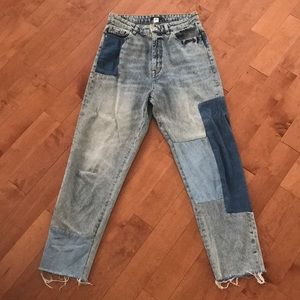 Urban Outfitters High Waisted Patchwork Jean